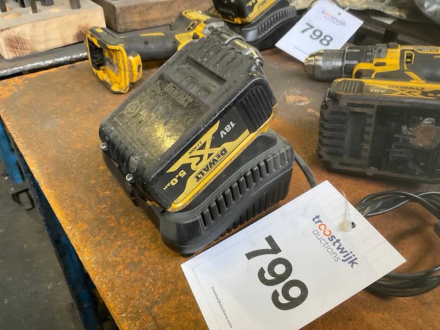 Dewalt dcd791 accu schroefmachine (2x) - afbeelding 8 van  8