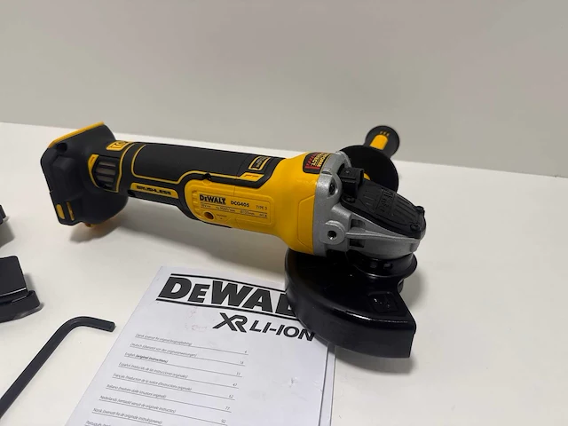 Dewalt dcg405n accu haakse slijper | 125 mm - afbeelding 2 van  6
