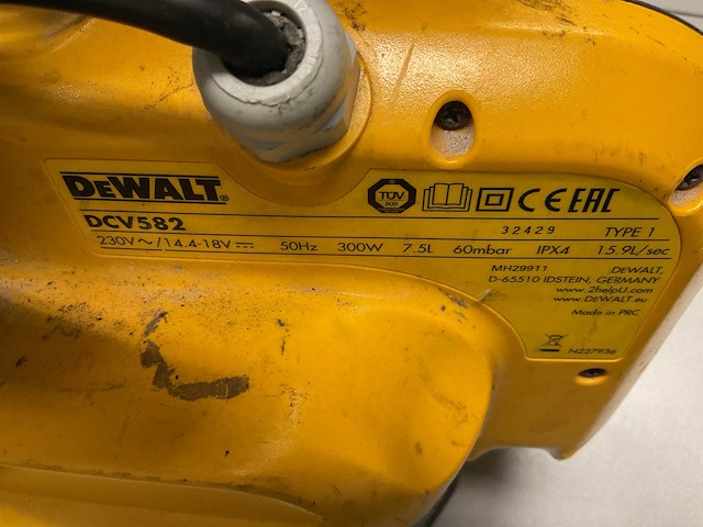 Dewalt dcv582 industriële stofzuiger - afbeelding 3 van  3
