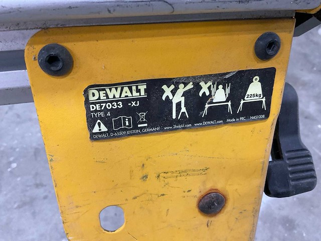 Dewalt de7033 onderstel voor afkort en verstekzaag - afbeelding 4 van  7