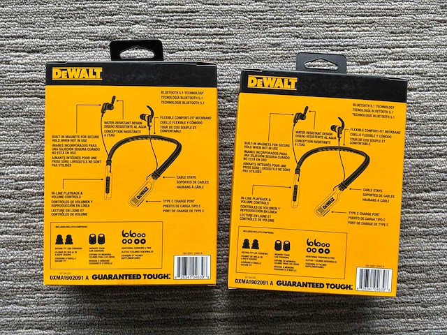 Dewalt draadloze oortjes (2x) - afbeelding 2 van  2
