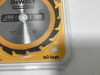 Dewalt dt1931 construction cirkelzaagblad 160mm - 18t - afbeelding 6 van  7