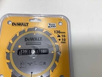 Dewalt dt1946 construction cirkelzaagblad 136mm - 16t v 24t - afbeelding 3 van  6