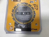 Dewalt dt1946 construction cirkelzaagblad 136mm - 16t v 24t - afbeelding 5 van  6