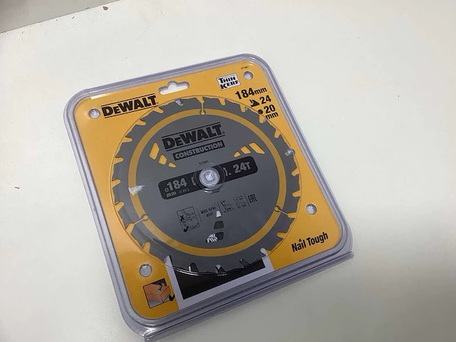 Dewalt dt1951 construction cirkelzaagblad - 184mm - 24t - afbeelding 3 van  8