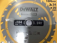 Dewalt dt1951 construction cirkelzaagblad - 184mm - 24t - afbeelding 6 van  8