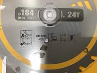 Dewalt dt1951 construction cirkelzaagblad - 184mm - 24t - afbeelding 7 van  8