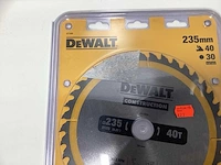 Dewalt dt1955 construction cirkelzaagblad - 235mm - 24t v 40t - afbeelding 1 van  2