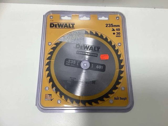 Dewalt dt1955 construction cirkelzaagblad - 235mm - 24t v 40t - afbeelding 2 van  2