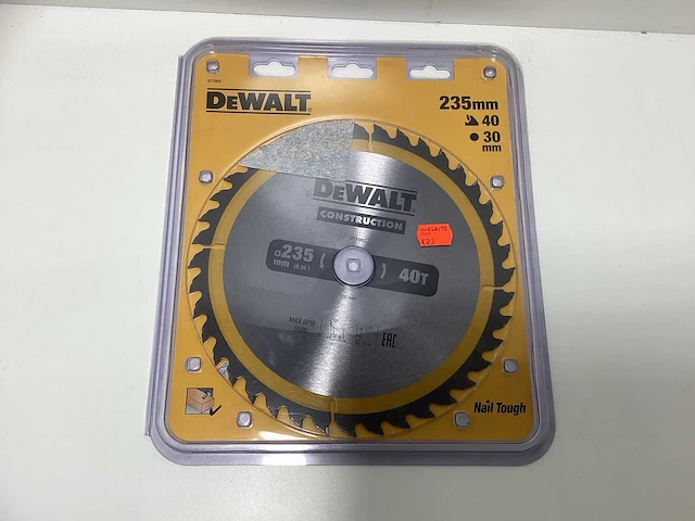 Dewalt dt1955 construction cirkelzaagblad - 235mm - 24t v 40t - afbeelding 1 van  3