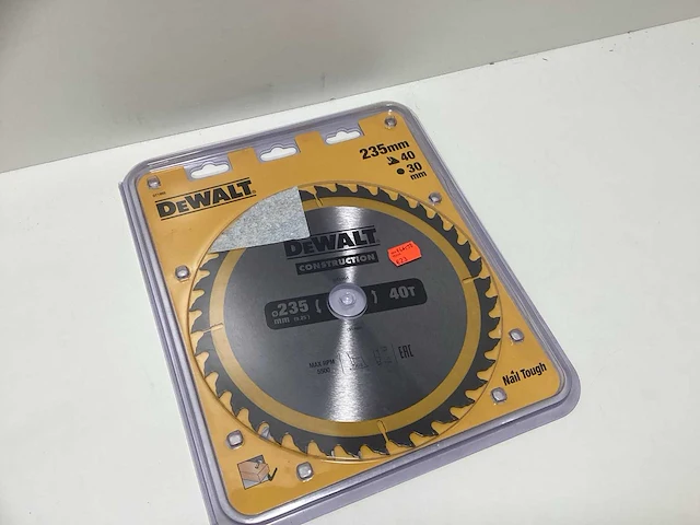 Dewalt dt1955 construction cirkelzaagblad - 235mm - 24t v 40t - afbeelding 2 van  3