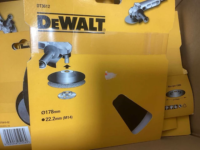 Dewalt dt3612 steunschijven - doos met diverse maten - afbeelding 4 van  4