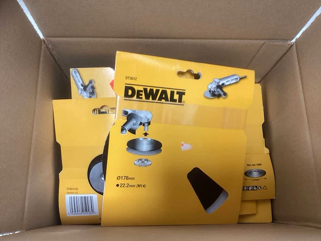 Dewalt dt3612 steunschijven - doos met diverse maten - afbeelding 2 van  2