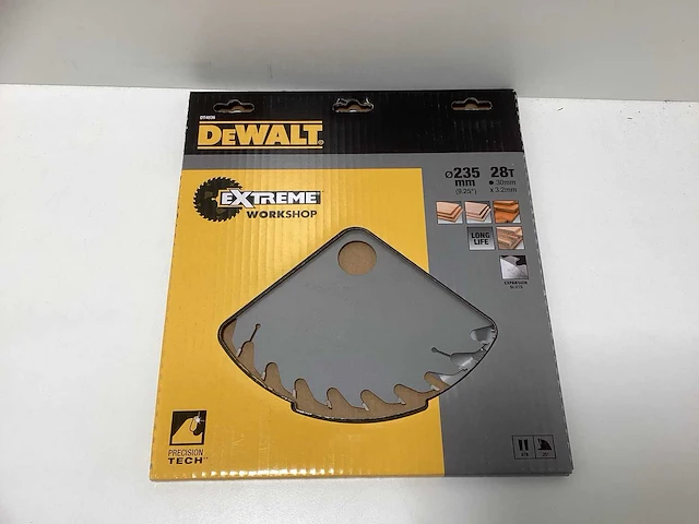 Dewalt dt4026 extreme workshop cirkelzaagblad - 235mm - 28t - afbeelding 2 van  7