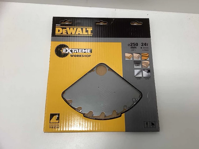 Dewalt dt4311 extreme workshop cirkelzaagblad 250mm - 24t - afbeelding 1 van  3