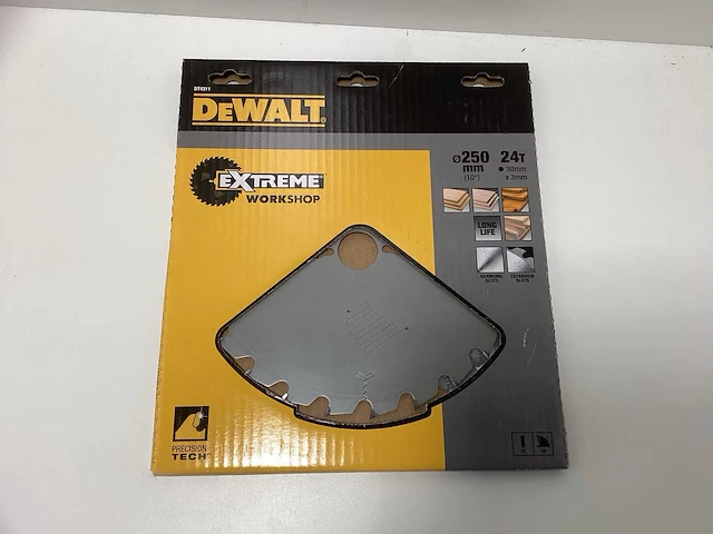 Dewalt dt4311 extreme workshop cirkelzaagblad 250mm - 24t - afbeelding 2 van  3