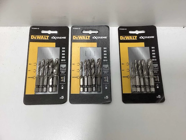 Dewalt dt50060-qz impact combi boortappenset - 5-delig - m4, m5, m6, m8 & m10 (3x) - afbeelding 2 van  6