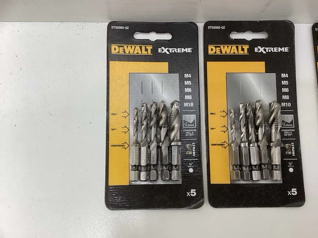 Dewalt dt50060-qz impact combi boortappenset - 5-delig - m4, m5, m6, m8 & m10 (3x) - afbeelding 4 van  6