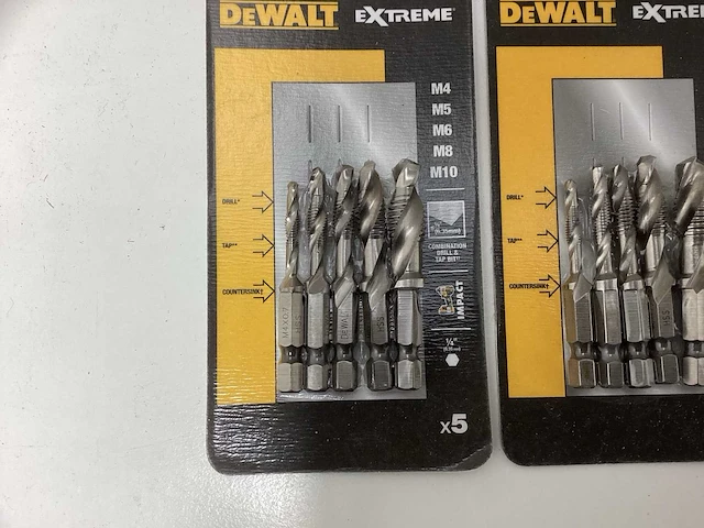 Dewalt dt50060-qz impact combi boortappenset - 5-delig - m4, m5, m6, m8 & m10 (3x) - afbeelding 6 van  6