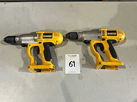 Dewalt dw006 accu boormachine (2x) - afbeelding 1 van  6