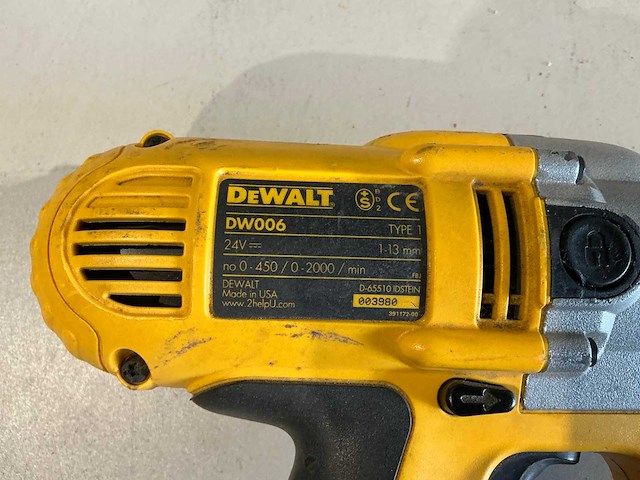 Dewalt dw006 accu boormachine (2x) - afbeelding 4 van  6