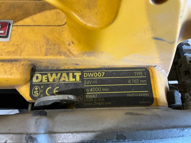 Dewalt dw007 accu cirkelzaag (2x) - afbeelding 4 van  5