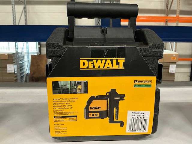 Dewalt dw088cg-xj self leveling cross line laser - afbeelding 3 van  3