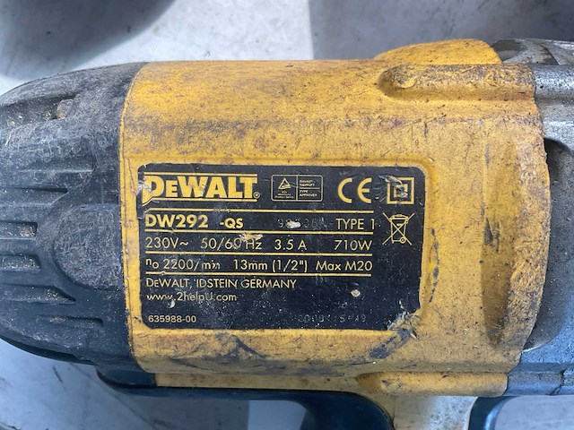 Dewalt dw292-qs slagmoersleutel - afbeelding 2 van  2