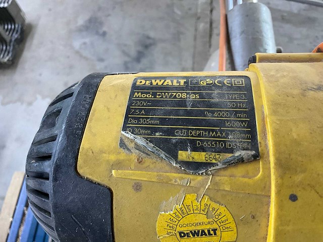 Dewalt dw708-qs afkortirkelzaagmachine - afbeelding 4 van  4