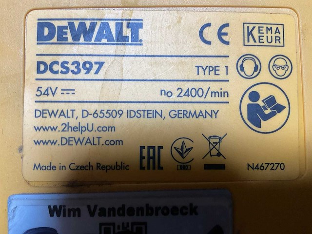Dewalt dwe397 tandemzaagmachine (2x) - afbeelding 2 van  11