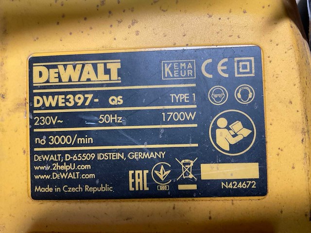 Dewalt dwe397 tandemzaagmachine (2x) - afbeelding 7 van  11
