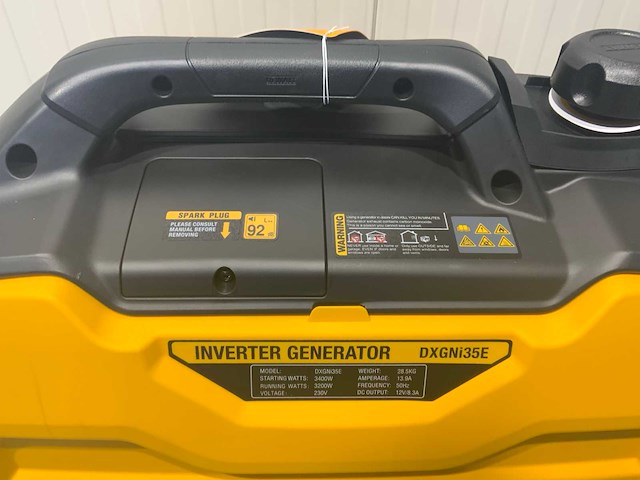 Dewalt dxgni35e - 3400watt - inverter - benzine generator - afbeelding 16 van  16