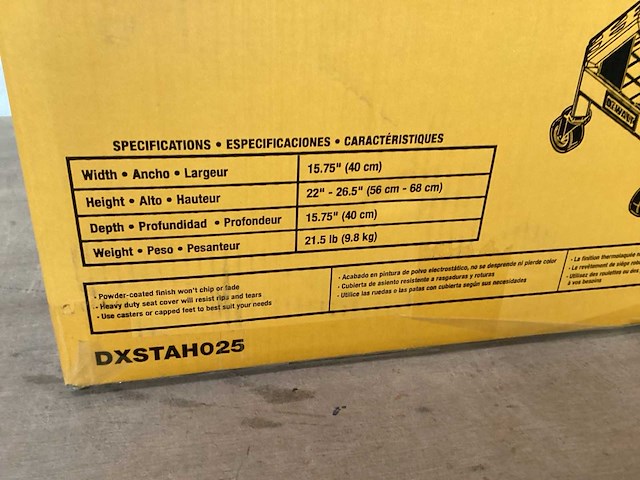 Dewalt dxstah025 werkplaatskruk - afbeelding 4 van  5
