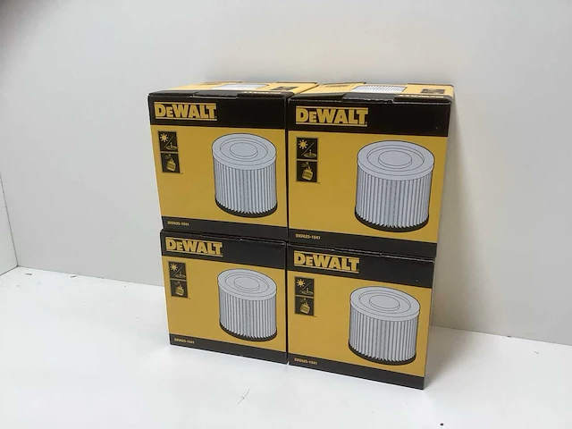 Dewalt dxva25-1041 cartridge filter voor bouwstogzuigers (4x) - afbeelding 1 van  5