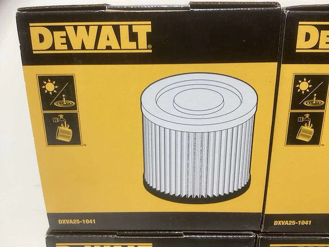 Dewalt dxva25-1041 cartridge filter voor bouwstogzuigers (4x) - afbeelding 3 van  5