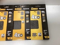 Dewalt extreme gaas schuurpapier set (93 x 190mm) - 4 pakken (40g t/m 240g) - afbeelding 3 van  5
