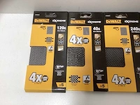 Dewalt extreme gaas schuurpapier set (93 x 190mm) - 4 pakken (40g t/m 240g) - afbeelding 4 van  5