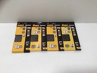 Dewalt extreme gaas schuurpapier set (93 x 190mm) - 4 pakken (40g t/m 240g) - afbeelding 5 van  5