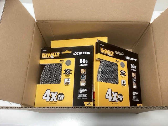 Dewalt extreme gaas schuurschijven partij - 150mm - div. korrel soorten - afbeelding 2 van  5