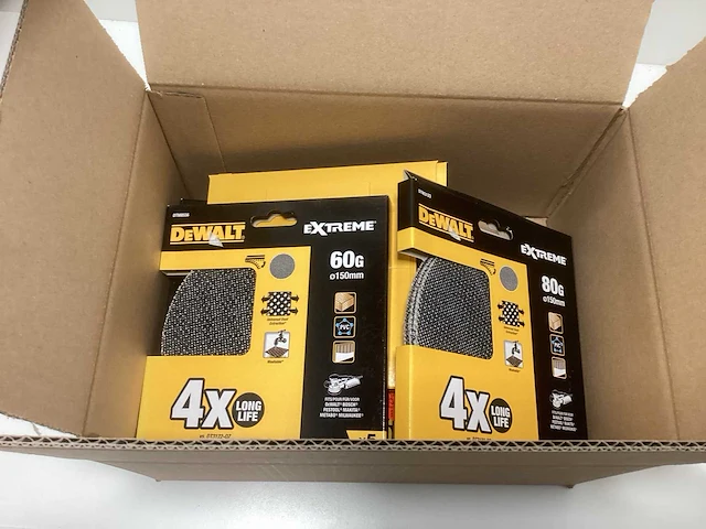 Dewalt extreme gaas schuurschijven partij - 150mm - div. korrel soorten - afbeelding 2 van  5
