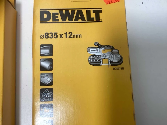 Dewalt lintzaagbladen / bandzaagbladen set - 4-delig (3x band & 1x lint) (3x) - afbeelding 2 van  11