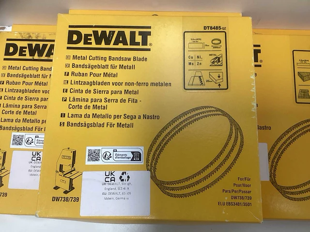 Dewalt lintzaagbladen / bandzaagbladen set - 4-delig (3x band & 1x lint) - afbeelding 9 van  11
