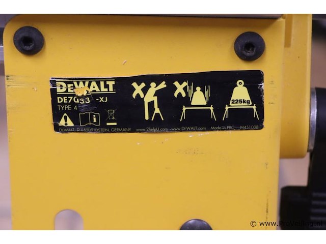 Dewalt onderstel voor afkort- en verstekzagen de7033-xj, type 4 - 103x75x82cm - afbeelding 2 van  9