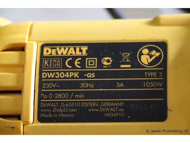 Dewalt reciprozaag dw304pk-qs - afbeelding 5 van  6