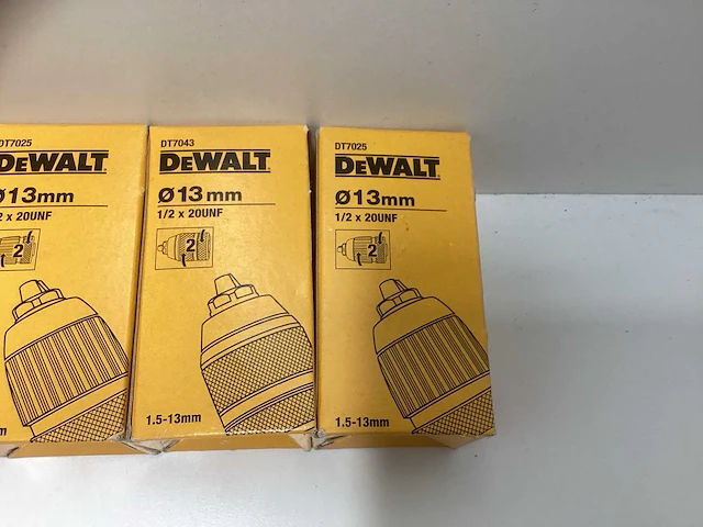 Dewalt snelspanboorhouder - 4-delig (1/2” x 20 unf) - afbeelding 1 van  1