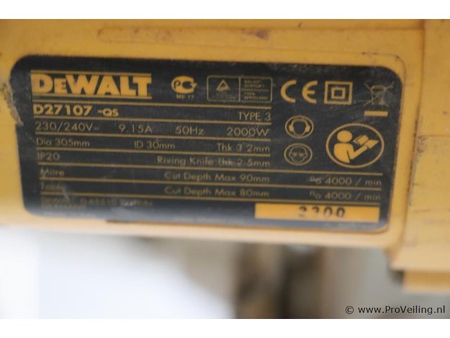 Dewalt tafelzaag d27107-qs - afbeelding 8 van  8