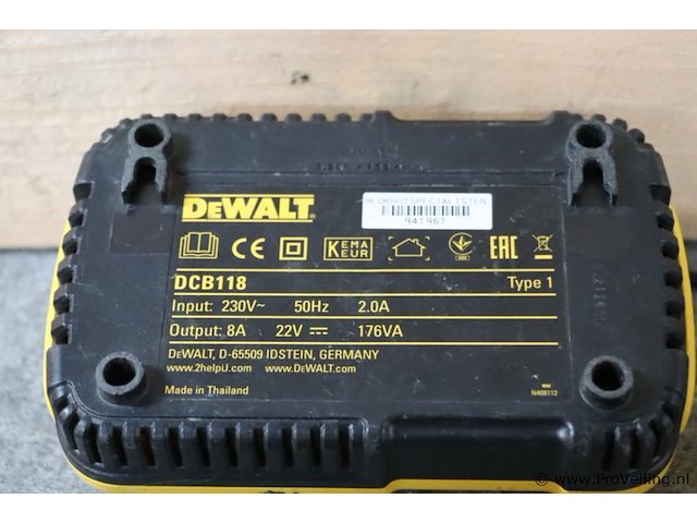 Dewalt xr accu afwerkspijkermachine dcn650 dcn650p2, 18v, type 1 incl. acculader, accu & opbergkoffer - afbeelding 13 van  13