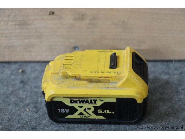 Dewalt xr accu dcb184, 18v, 5.0ah - afbeelding 1 van  3