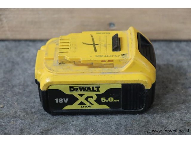Dewalt xr accu dcb184, 18v, 5.0ah - afbeelding 1 van  3
