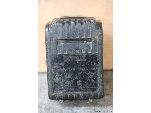 Dewalt xr accu dcb184, 18v, 5.0ah - afbeelding 3 van  3